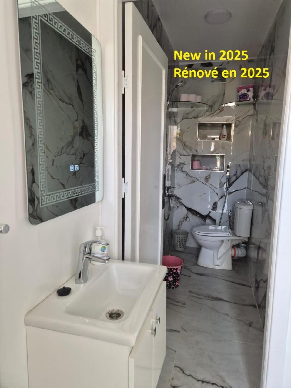 Stylish Duplex - Ocean View - Airport - Wifi - Renovated 2025 - 24H Reception Leilighet Jibila Eksteriør bilde